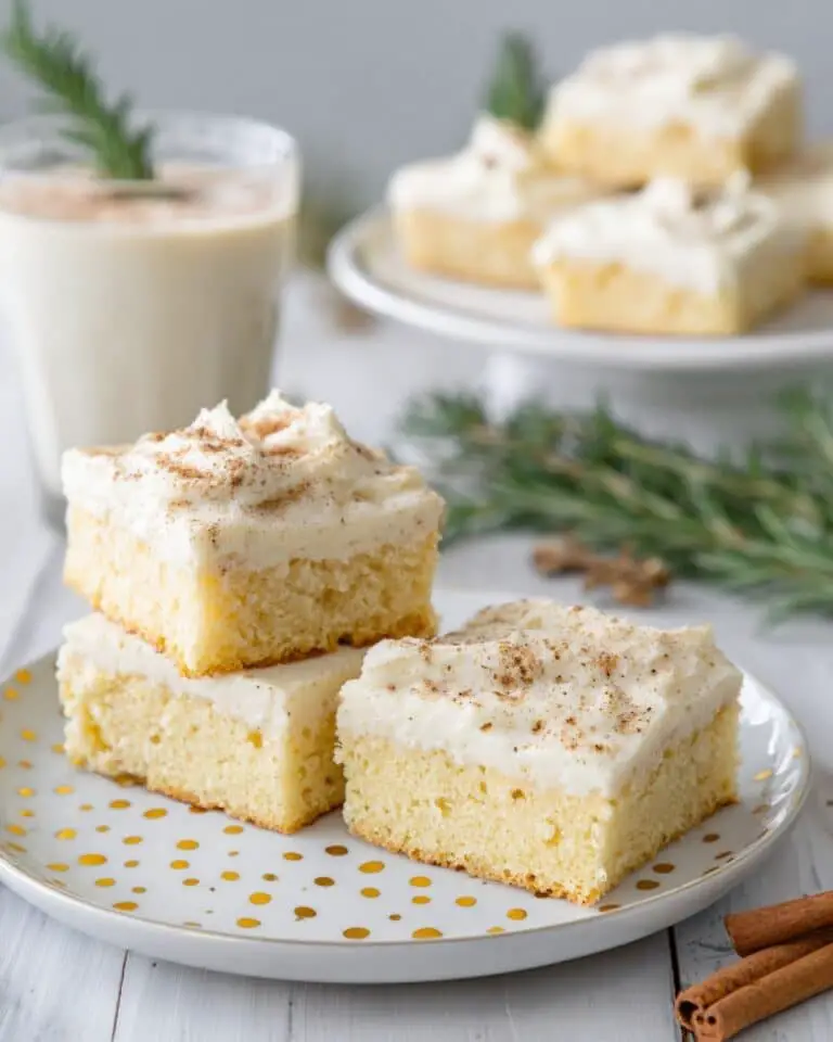 Cardamom Spiced Cookie Bars with Eggnog Cream Cheese Frosting Recipe
