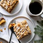Spiced Prune Coffee Cake with Walnut Streusel and Apple Cider Glaze Recipe