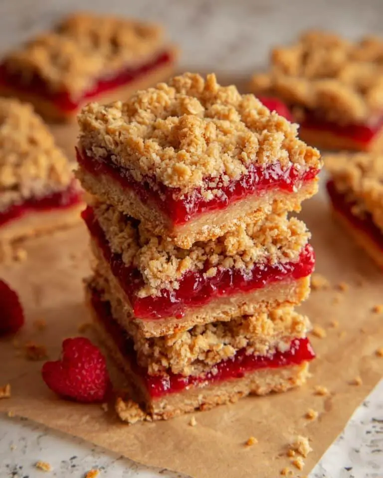 Raspberry Crumble Bars Recipe