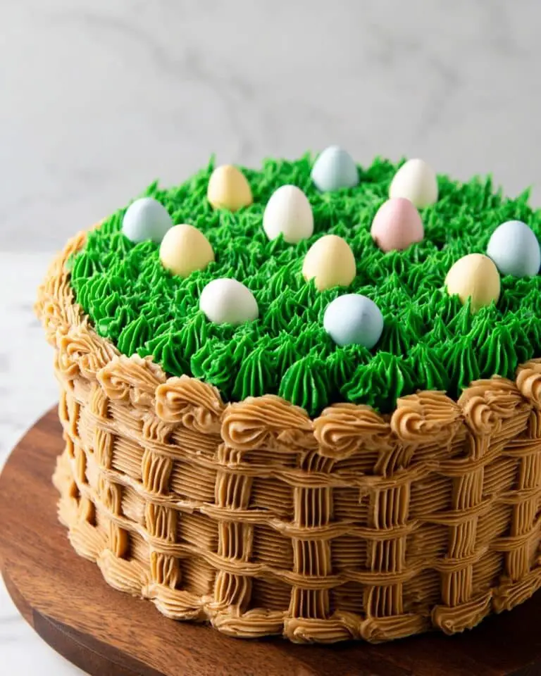Easter Cake with Buttercream Frosting and Mini Eggs Recipe