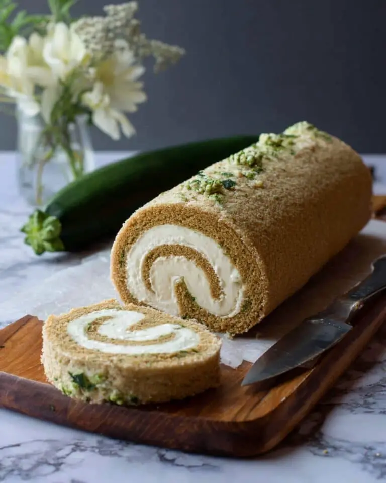Zucchini Bread Roll with Cream Cheese Frosting Recipe