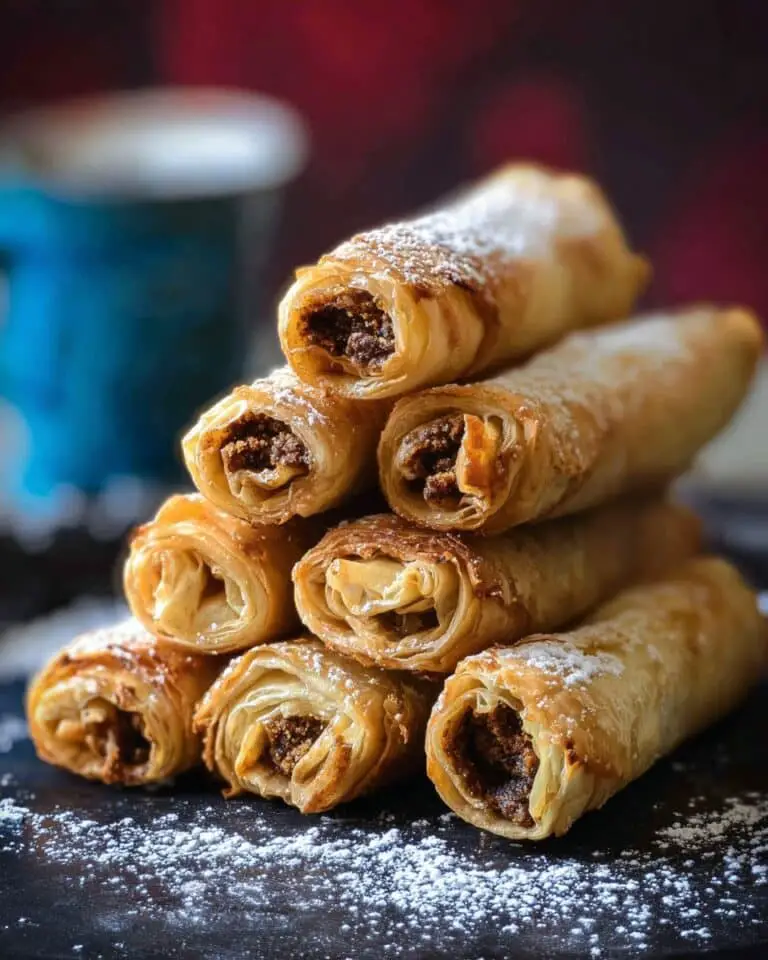 Cashew Filled Baklava Rolls Recipe