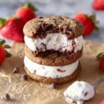 Chocolate-Strawberry Muffin Ice Cream Sandwiches Recipe