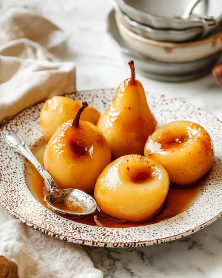 Cider Poached Pears Recipe