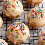 Baked Sugar Cookie Donut Hole Muffins with Frosted Cookie Icing Recipe