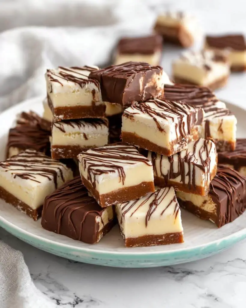 Coconut Peppermint Fudge Bars Recipe