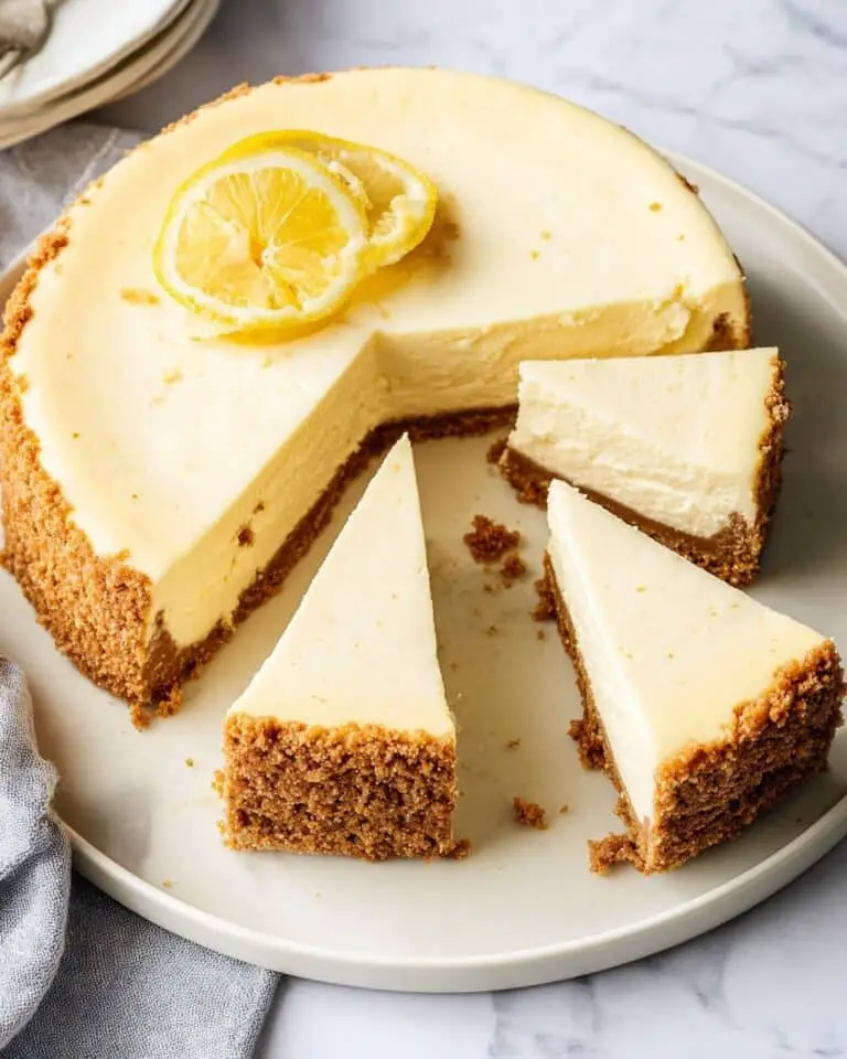 Baked Lemon Cheesecake Recipe