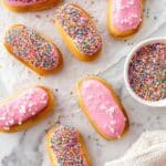 Pink Iced Finger Buns with Sultanas Recipe