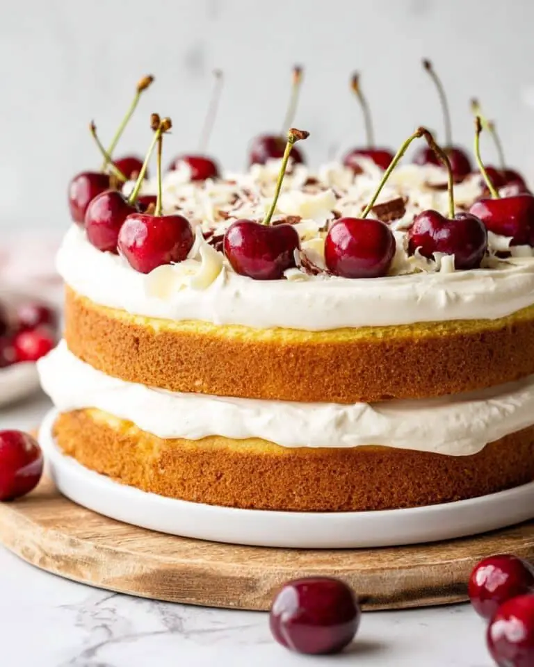 White Forest Cake Recipe