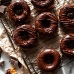 Homemade Baked Frosted Chocolate Donuts Recipe