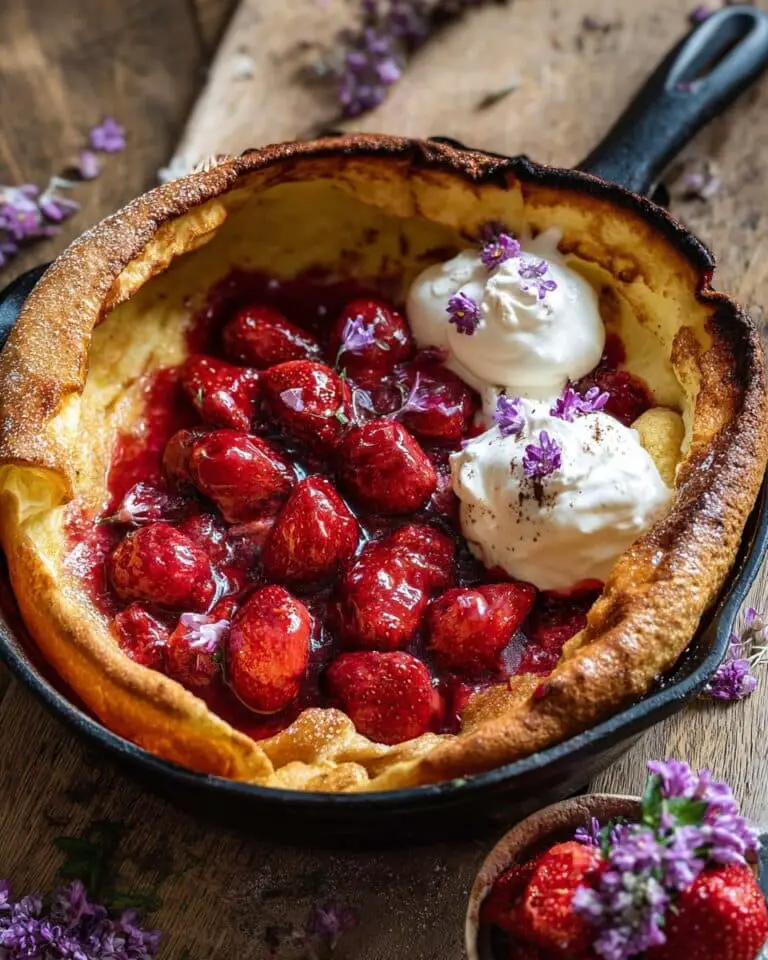 Hot Strawberry Jam Dutch Baby Recipe