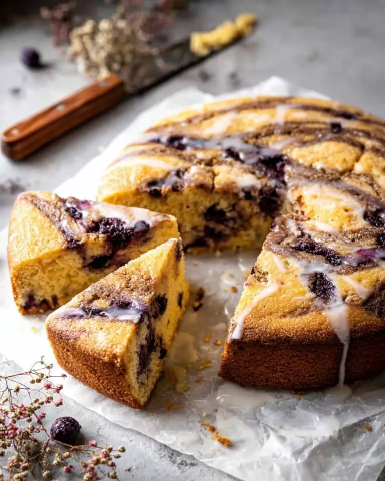 Blueberry Cinnamon Rolls with Maple Icing Recipe
