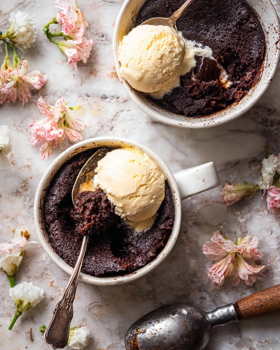 5 Minute Molten Chocolate Mug Cake Recipe