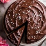 Vegan Chocolate Cake with Creamy Chocolate Almond Butter Buttercream Recipe