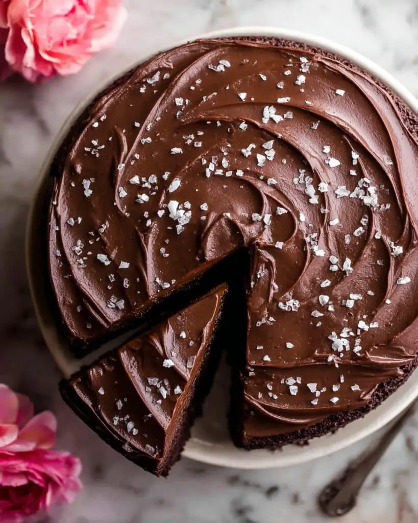 Vegan Chocolate Cake with Creamy Chocolate Almond Butter Buttercream Recipe