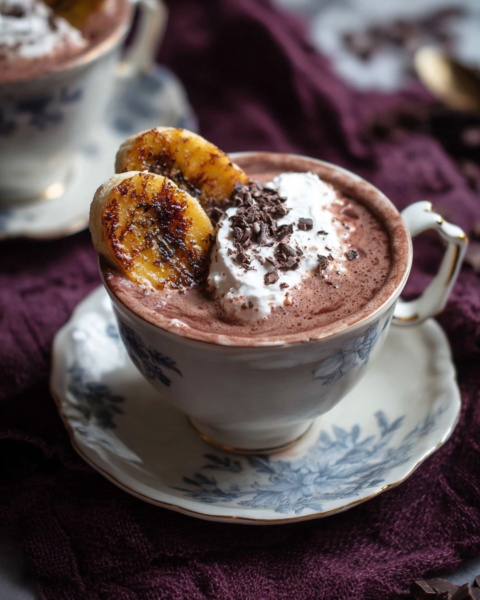 Superfood Beet Hot Chocolate with Honey Caramelized Brioche Recipe