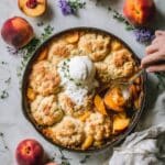 Southern Peach Cobbler with Canned Peaches Recipe