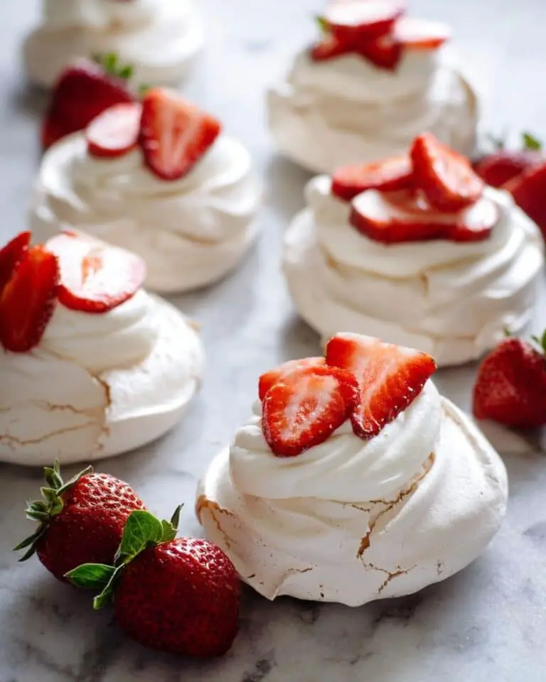 Mini Pavlovas with Strawberries and Chantilly Cream Recipe