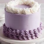 Ube Cake with Ube Jam and Macapuno Filling Recipe