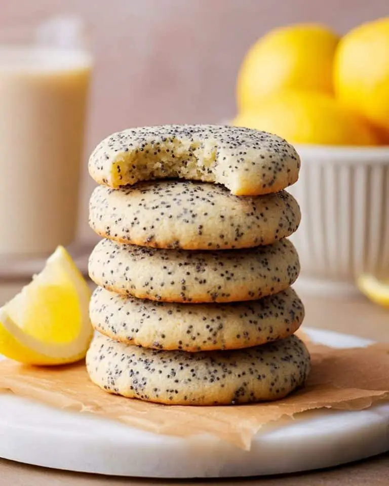 Lemon Poppy Seed Cookies with Lemon Glaze Recipe