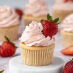 Strawberry Cupcakes with Cream Cheese Frosting Recipe
