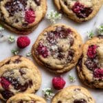Brown Butter Raspberry Chocolate Chip Cookies Recipe