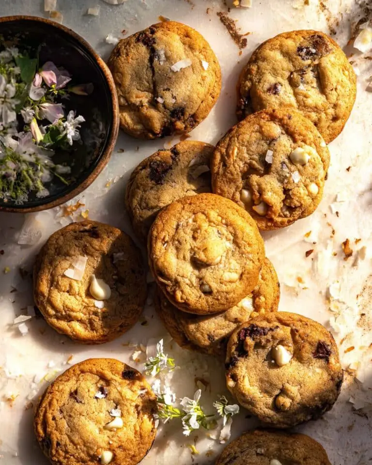 Salted Butter Coconut Chocolate Chip Cookies Recipe