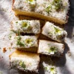 Coconut Sheet Cake with White Chocolate Coconut Frosting Recipe