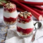 Healthy Rhubarb Cheesecake in a Jar Recipe
