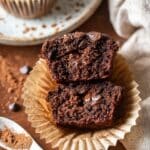 Vegan Double Chocolate Pumpkin Muffins Recipe