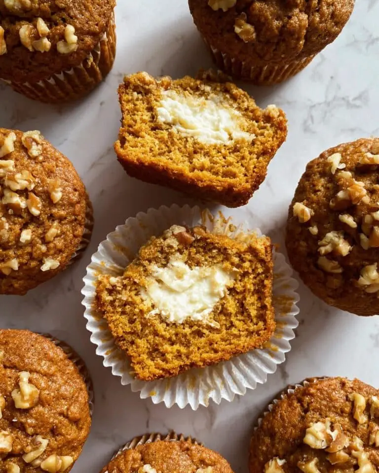 Carrot Cake Muffins with Cream Cheese Filling Recipe