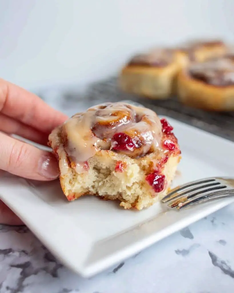 Sourdough Strawberry Rolls with Cream Cheese Frosting Recipe