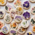 Edible Flower Pistachio Gluten-Free Shortbread Cookies Recipe