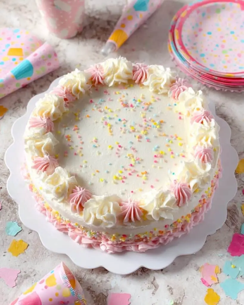 Homemade Strawberry-Vanilla Ice Cream Cake Recipe