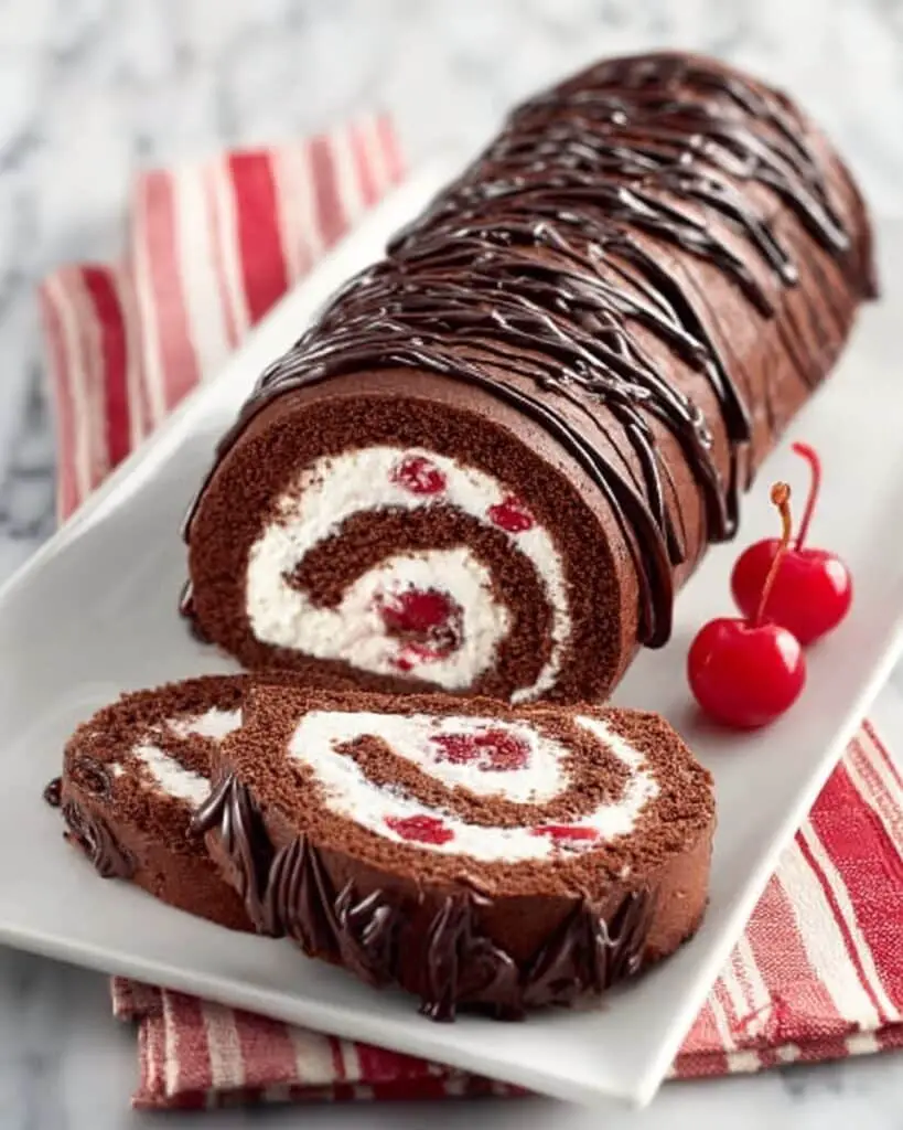 Black Forest Cake Roll Recipe