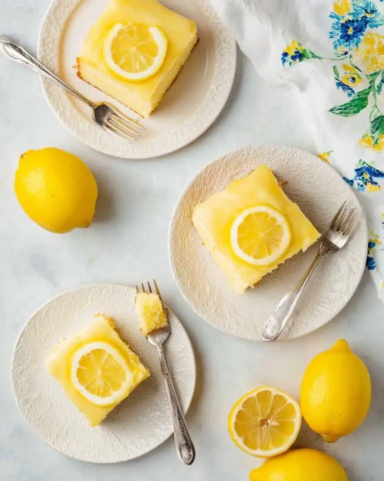 Lemon Sheet Cake with Lemon Glaze Recipe