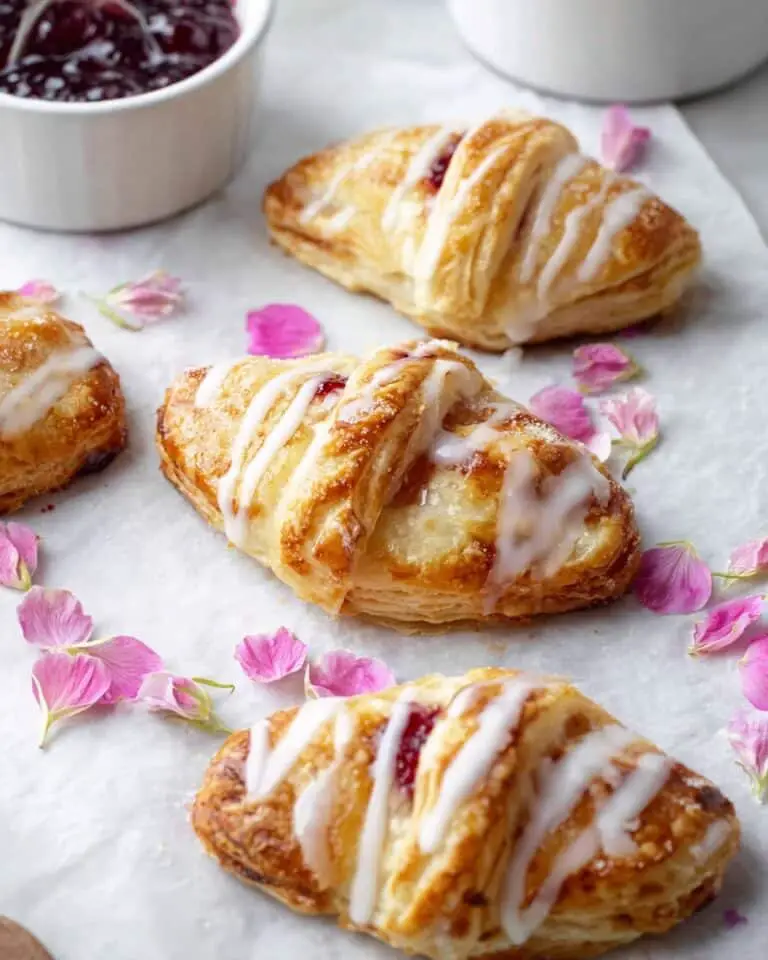 Strawberry Mini Pies with Rose Glaze Recipe