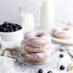 Baked Blueberry Donuts with Blueberry Glaze Recipe