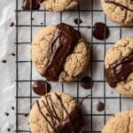 Vegan Soft Chocolate Peanut Butter Cookies Recipe