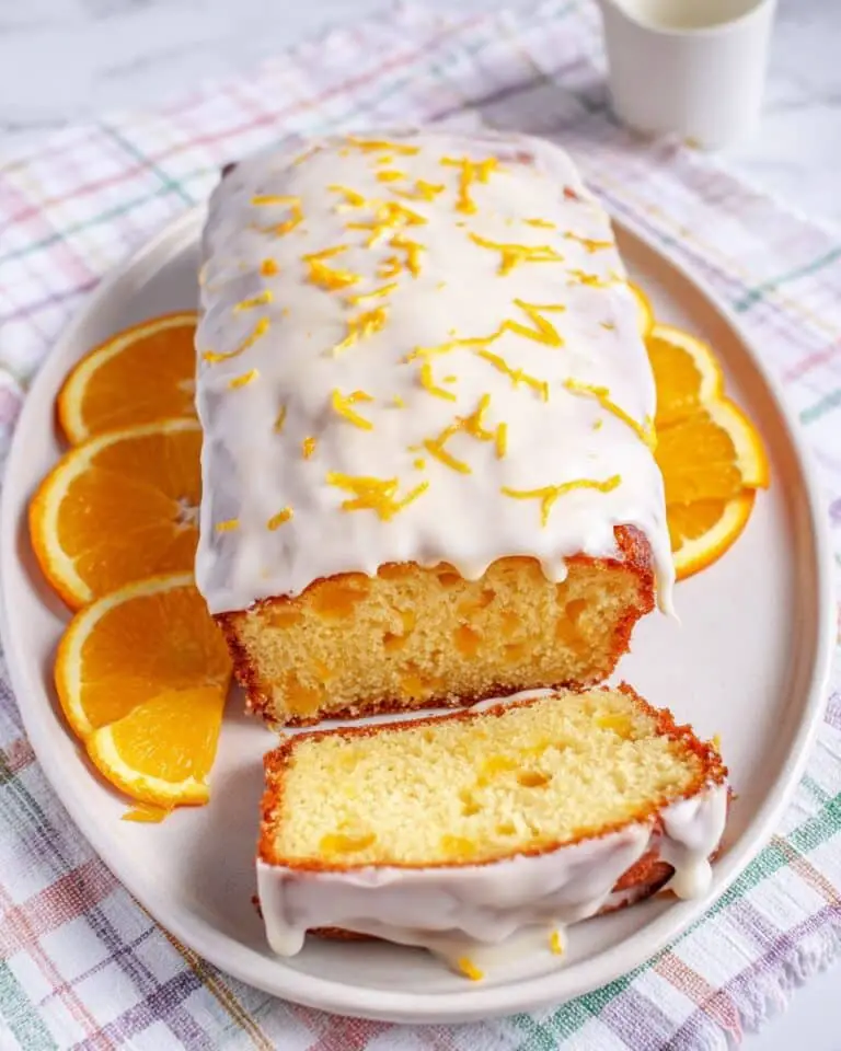 Moist Orange Pound Cake with Fresh Citrus Glaze Recipe