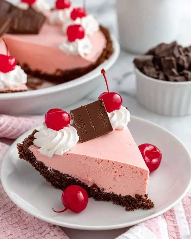 No Bake Black Forest Cherry Jello Pie Recipe