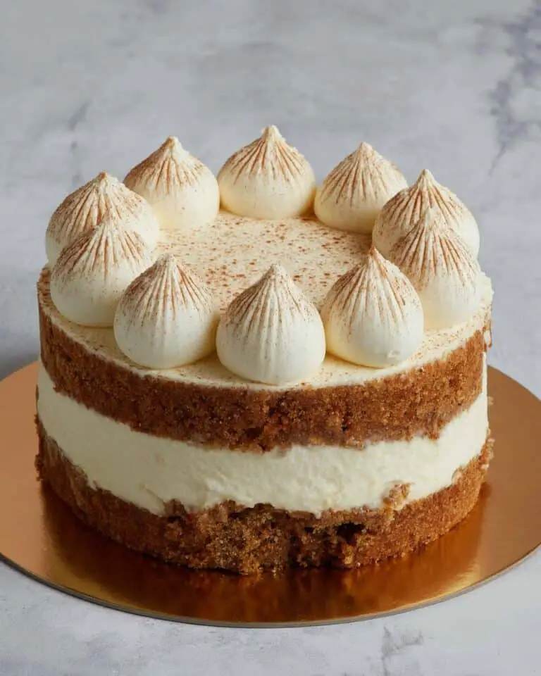 Carrot Cake with Cream Cheese Mousse Filling Recipe