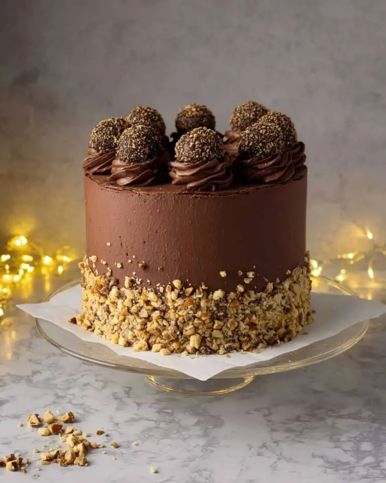 The BEST Ferrero Rocher Cake Recipe