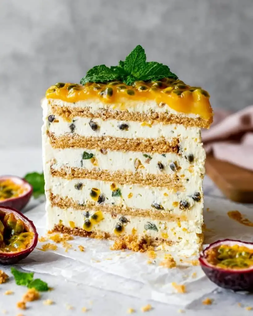 Passionfruit Ice Box Cake Recipe