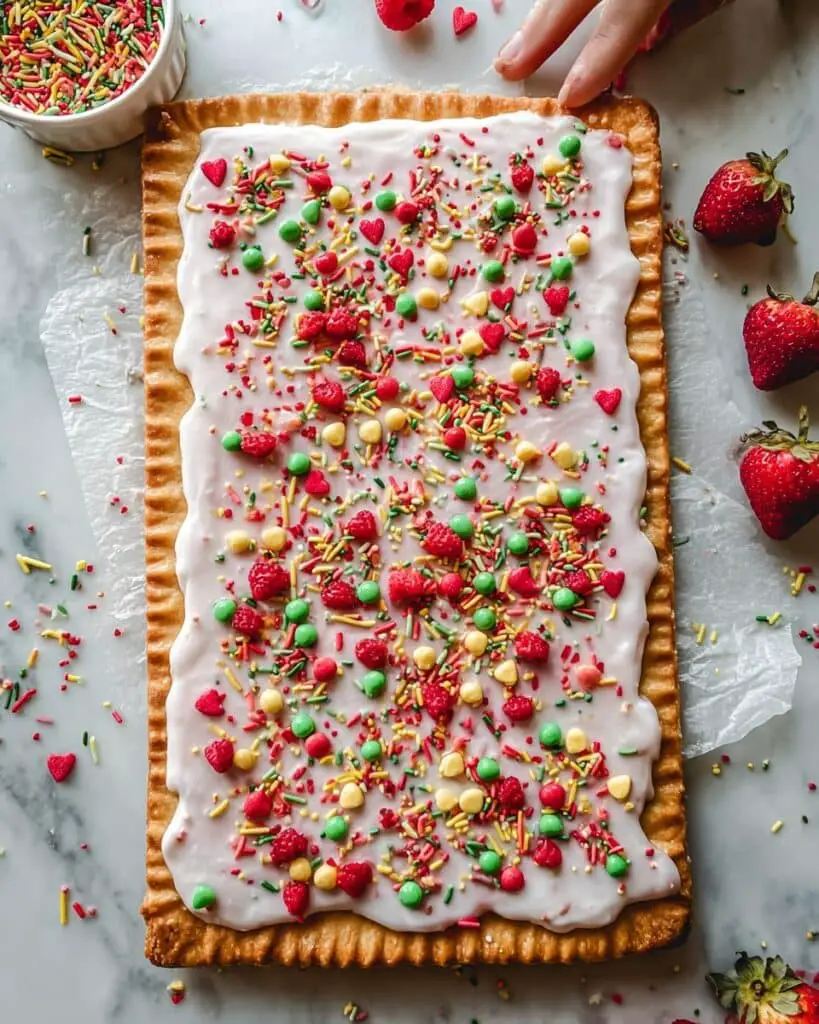 Giant Frosted Strawberry Pop Tart Recipe