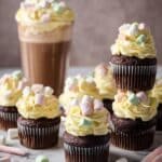 Hot Chocolate Cupcakes with Marshmallow Frosting Recipe