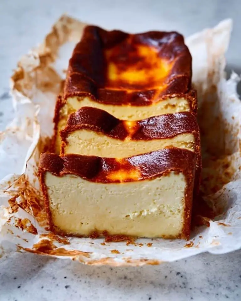 Loaf Pan Basque Cheesecake Recipe