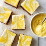 Lemon Cheesecake Bars - Light, No Refined Sugar, High-Protein Recipe
