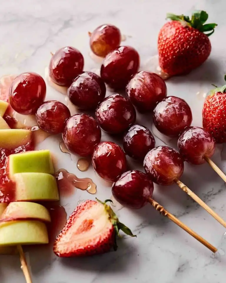 Tanghulu: Chinese Sugar-Coated Fruit Skewers Recipe