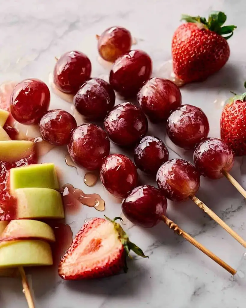 Tanghulu: Chinese Sugar-Coated Fruit Skewers Recipe